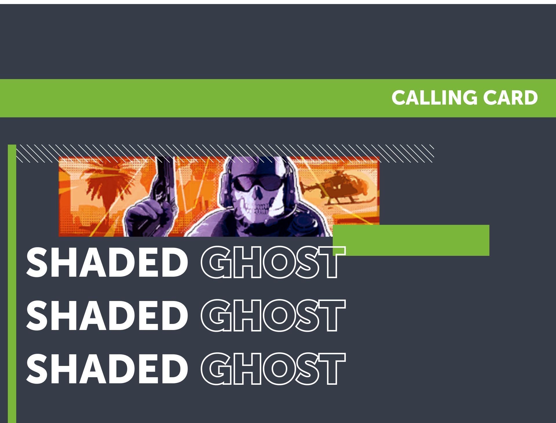 Buy MW2 Shaded Ghost Calling Card 2023