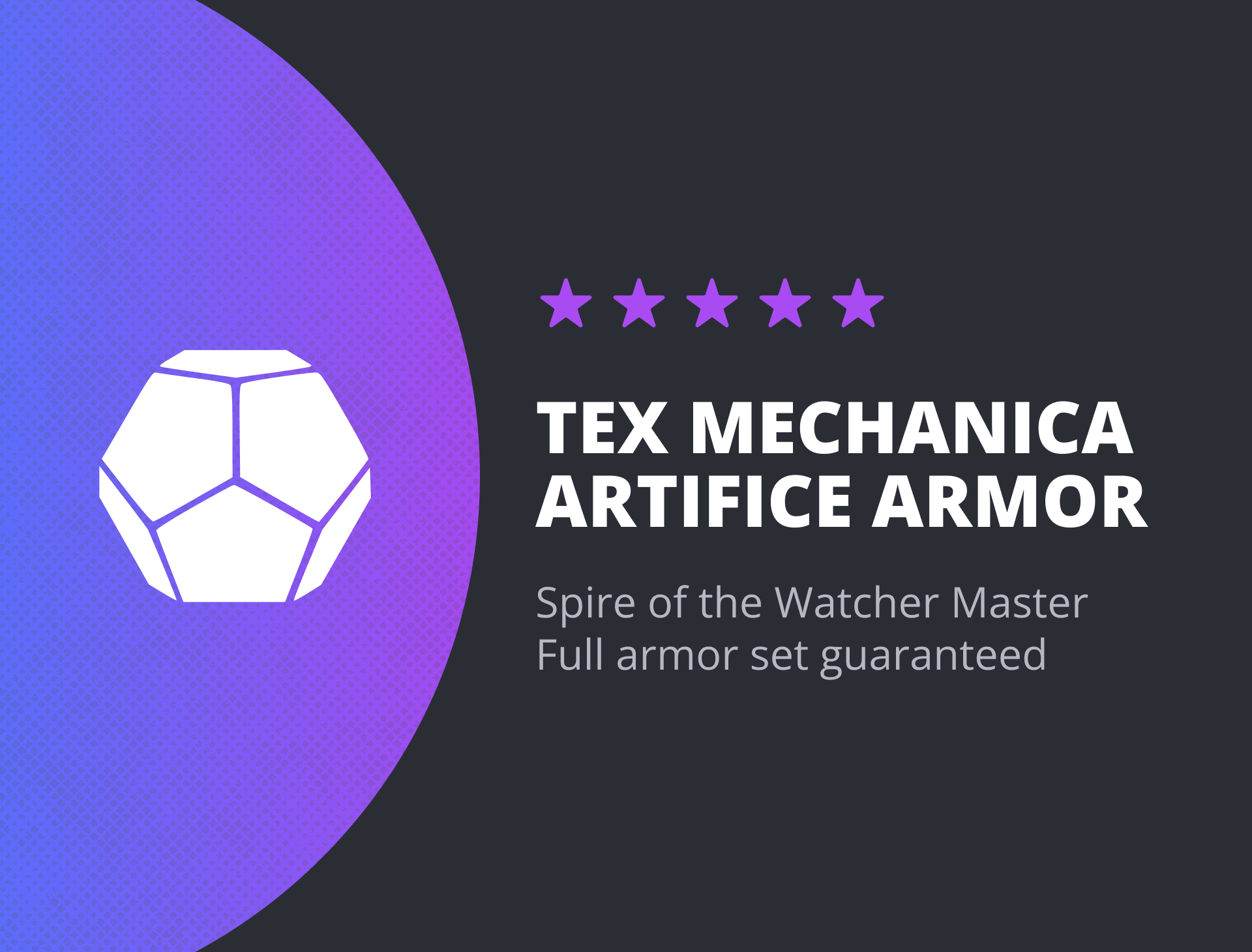 Destiny 2 Tex Mechanica Artifice Armor Boost Service LFCarry