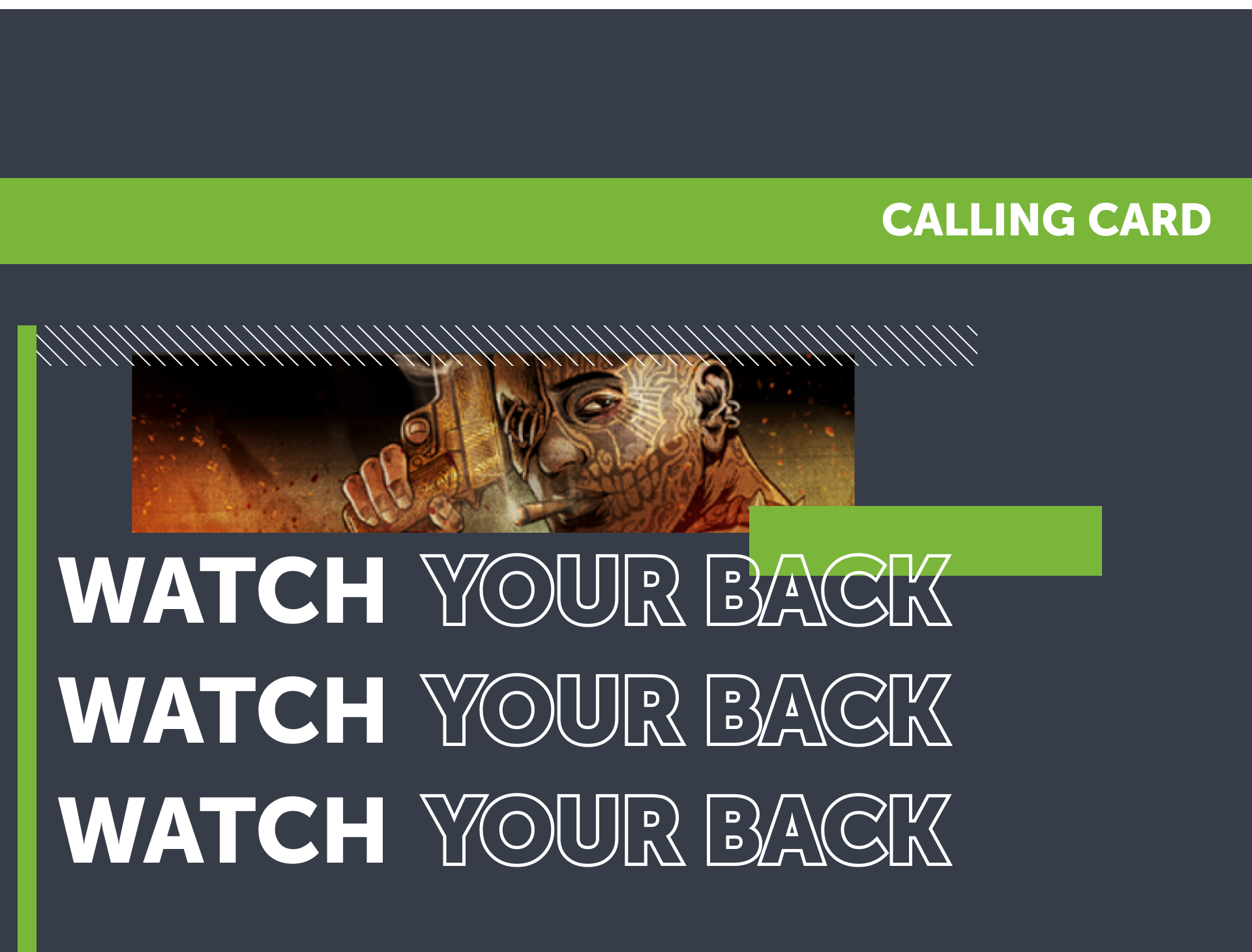 Buy Watch Your Back Calling Card 2024