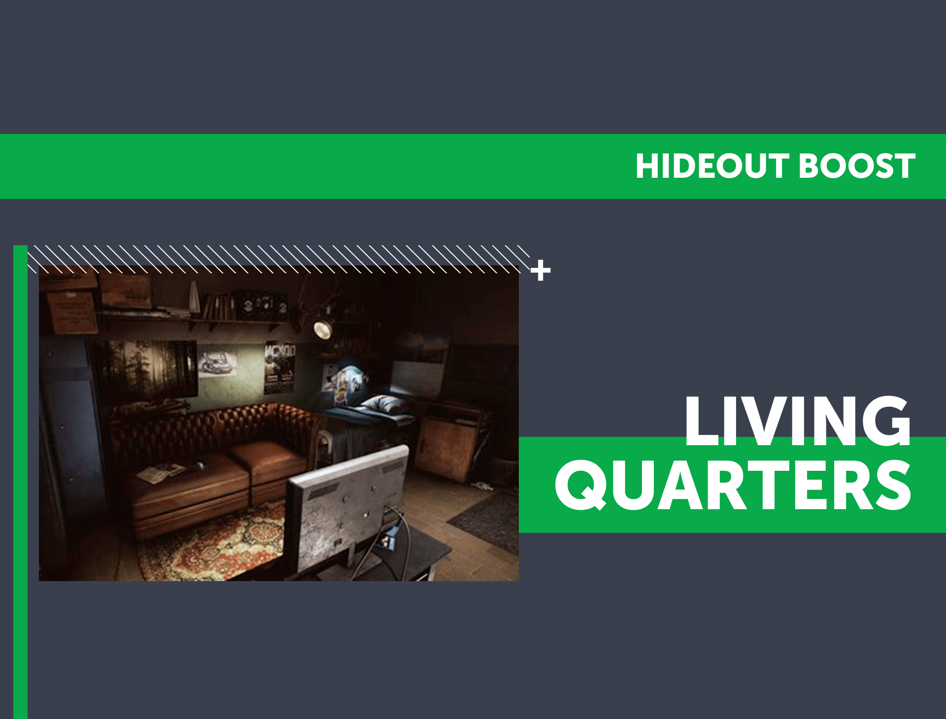 Buy Tarkov Hideout Living Quarters Upgrade Boost LFCarry