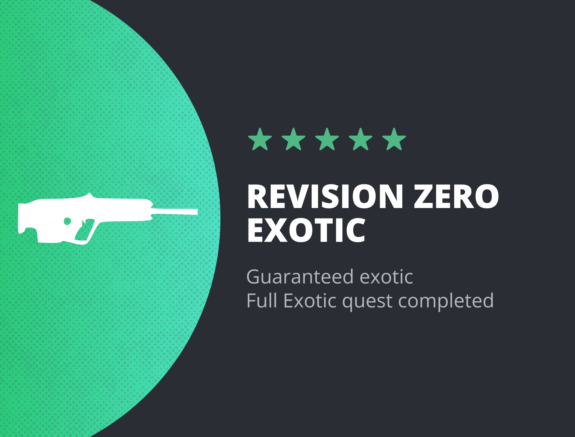 Revision Zero Exotic Pulse Rifle