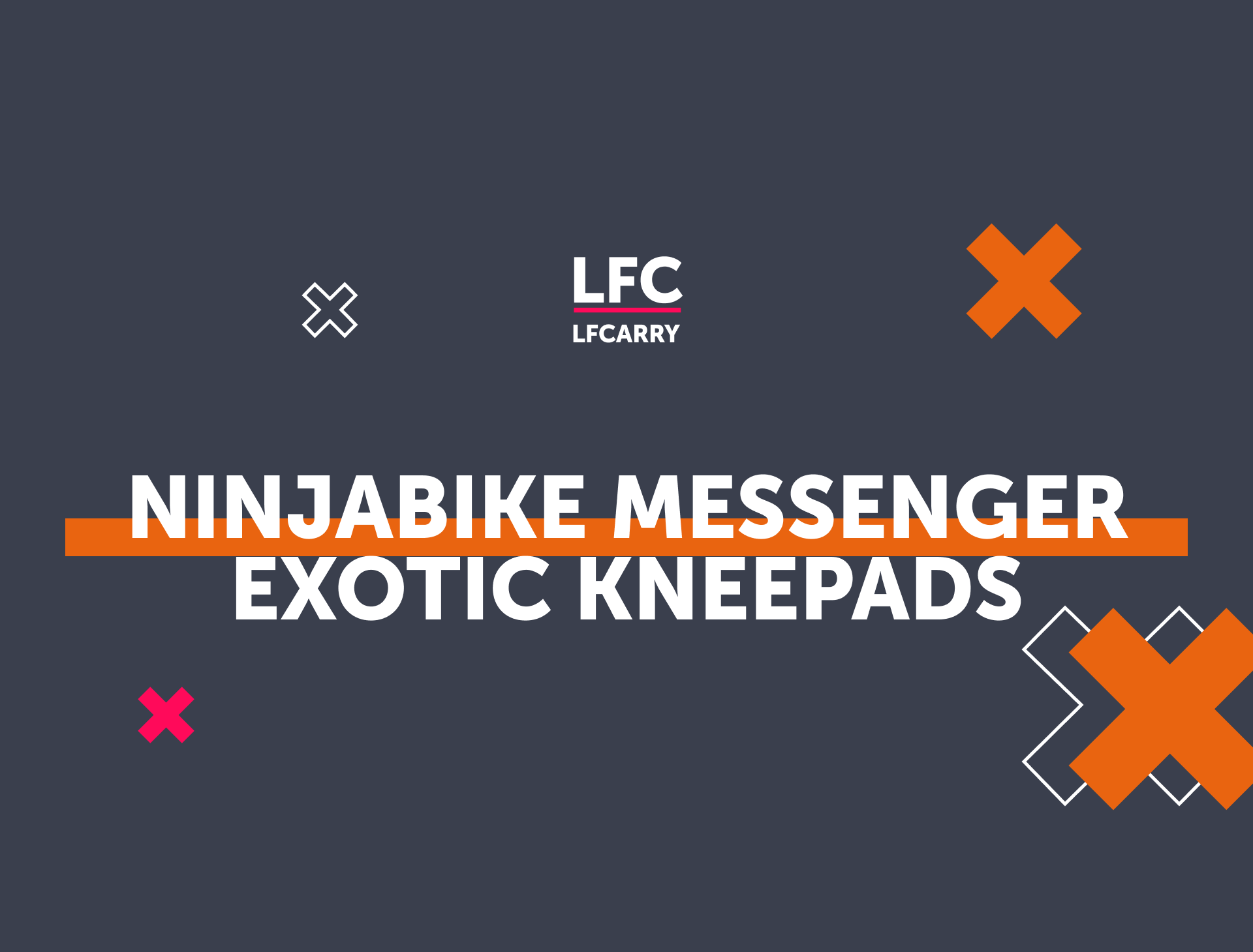 NinjaBike Messenger Exotic Kneepads