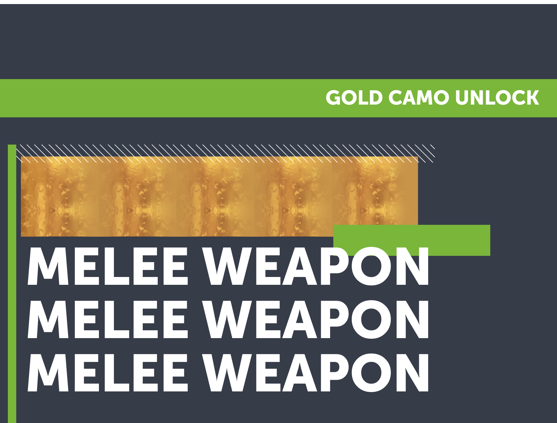 Modern Warfare 2 Any Melee Weapon Gold Camo