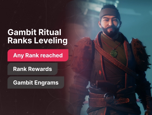 Buy Destiny 2 Gambit Rank Boost | Drifter Ranks Leveling