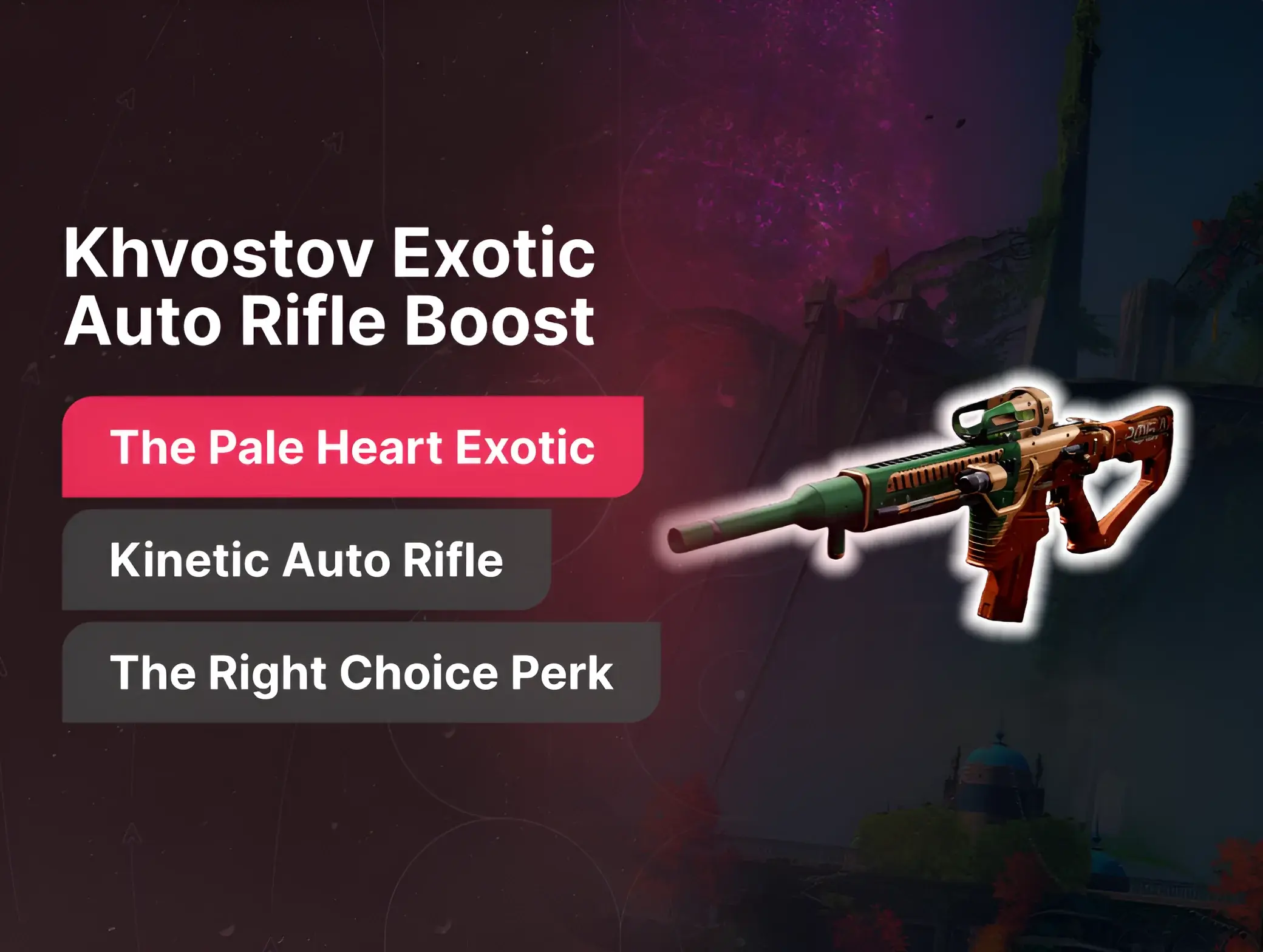 D2 Khvostov Exotic Auto Rifle