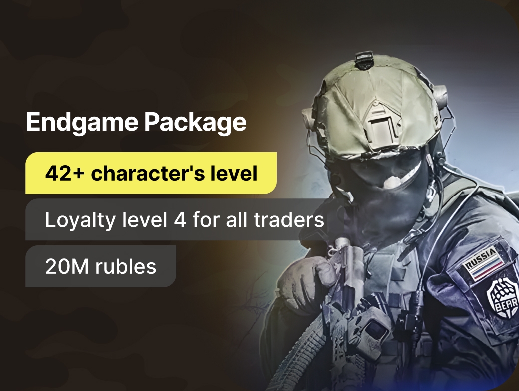 Endgame Pack: 42lvl + 4lvl Traders + 20M Rub