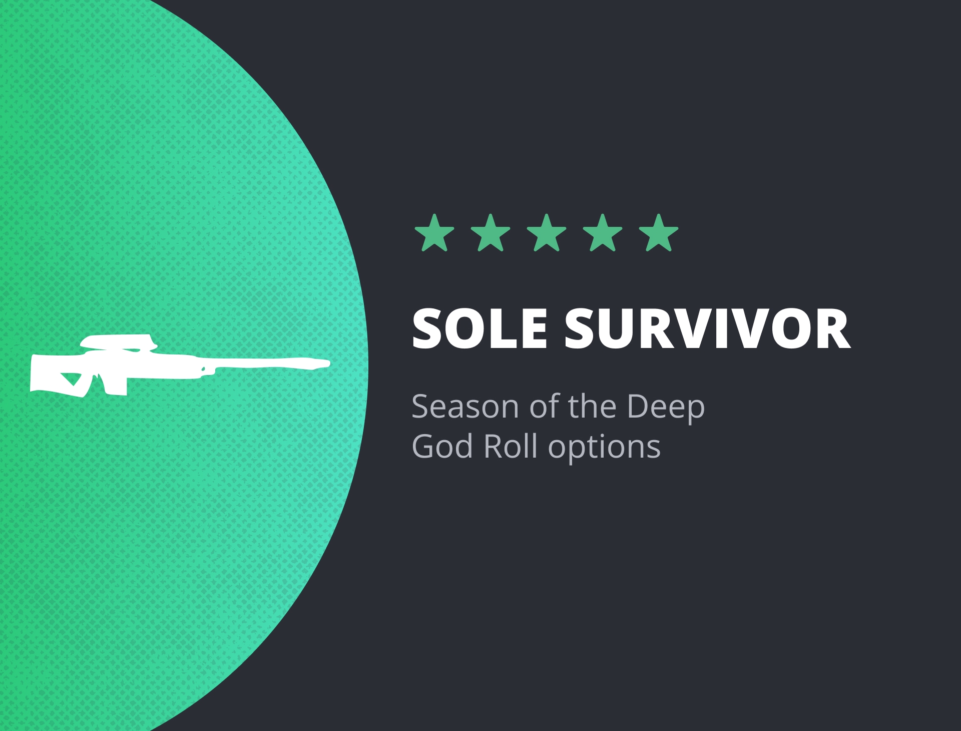 Buy Sole Survivor Sniper Rifle Farm LFcarry